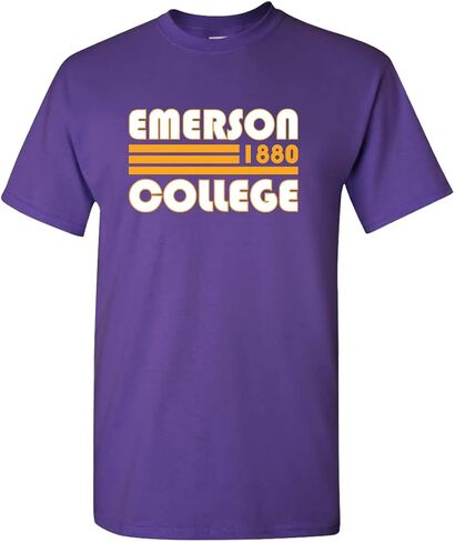 تي شيرت بأكمام قصيرة للجنسين من Retro Emerson College - ملابس Emerson Lions in Kuwait