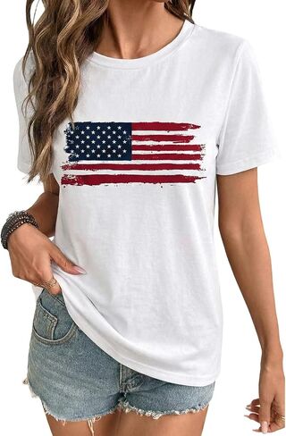 EVALESS Womens Summer Tops Casual Graphic Tees Crewneck Short Sleeve Shirts Spring 2026 Fashion T Shirts in Kuwait