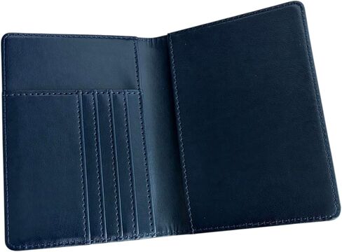World's Best Teacher Blue Passport Cover Holder Vegan Leather in Kuwait