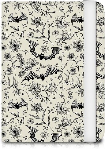 Passport Holder for Travel Essentials, Leather RFID Blocking Passport Wallet Cover Case, Cute Passport Book Holders for Women and Men Cute Grey Bats in Saudi Arabia