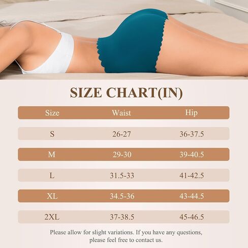 Womens Underwear High Waisted Seamless Underwear for Women No Show Postpartum Panties Full Coverage Briefs 5 Pack in Kuwait