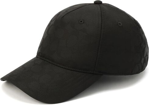 قبعة بيسبول قطنية من COACH Tonal Signature C باللون الأسود in Kuwait