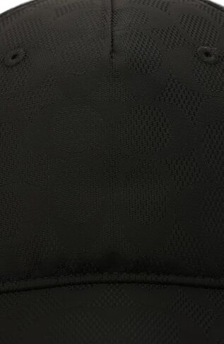 قبعة بيسبول قطنية من COACH Tonal Signature C باللون الأسود in Kuwait