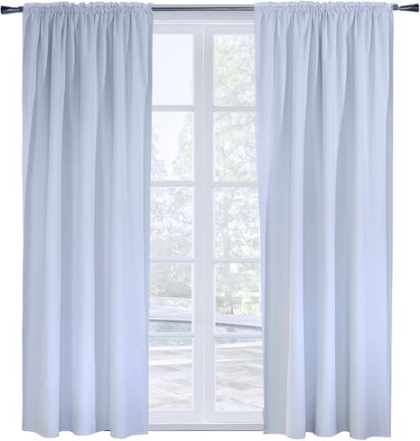 HomeStock Blackout Curtain Liner - Total Privacy & Energy Saving - White 45 x 56 in Kuwait