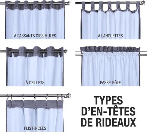 HomeStock Blackout Curtain Liner - Total Privacy & Energy Saving - White 45 x 56 in Kuwait