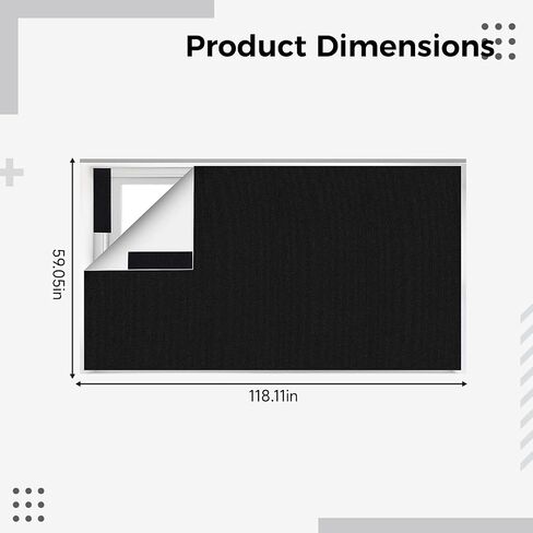 Blackout Curtains 59 x 118.1 in, 150 x 300 cm, Portable Blackout Window Cover Fabric, Silver Reflective Layer, No Drill Window Shades for Travel, Bedroom, Balcony, DIY Cuttable in Kuwait