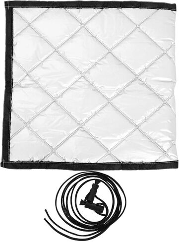 Thermal Insulated Curtain Liner 50x100cm Noise Blocking Drapes Silver Front Black Back for Living Room Bedroom Door Insulation in Saudi Arabia