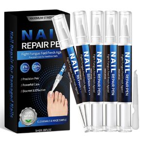 Nail Fungus Treatment Pen (5 Count) 25% Undecylenic Acid Maximum Strength Toenail Fungus Pen, Suitable for Toenail Repair for Damaged, Broken& Discolored Nails Repair -5ml/0.18FLOZ in Kuwait