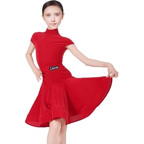 SCGGINTTANZ GD3206 Kid Latin Ballroom Dance Professional Race/Training Dress for Girl (Ultra Thin Velvet Material) in Saudi Arabia