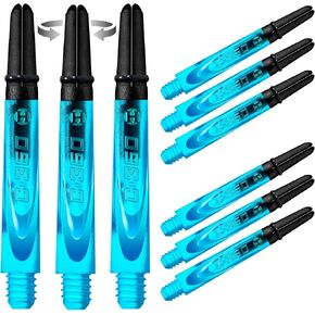 Harrows Darts 3 x Sets of Carbon 360 Dart Stems - 9 Dart Shafts in Total - Medium, Midi & Short (Black, Midi) in Saudi Arabia