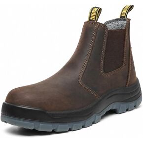 CONRAD Men's Composite Toe Chelsea Work Boots ESD Anti-Static Slip-On Safety Boots Water Resistant Non-Slip ASTM Compliant in Saudi Arabia