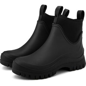 Eozlink Women’s Waterproof Rain Boots, Lightweight Short Chelsea Ankle Boots for Women, Non-Slip Garden & Outdoor Shoes in Saudi Arabia