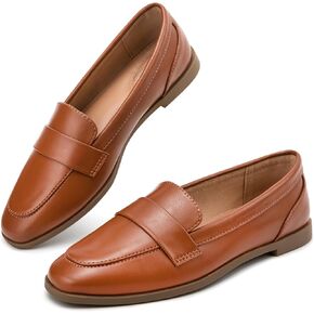 Loafers for Women Slip On, Business Casual Shoes for Women Comfortable & Classic, Suede/PU Leather Work Flats for Walking, Driving, Dressy in Saudi Arabia