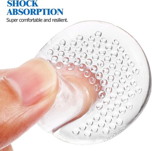 MAGICLULU 6 Pairs Clear Gel Toe Post Protectors, Transparent Pu Sandal Post Cushions, Anti-Slip Blister Prevention Pads for Sandals & Slippers, Foot Pain Relief Inserts for Adults, Unisex in Kuwait