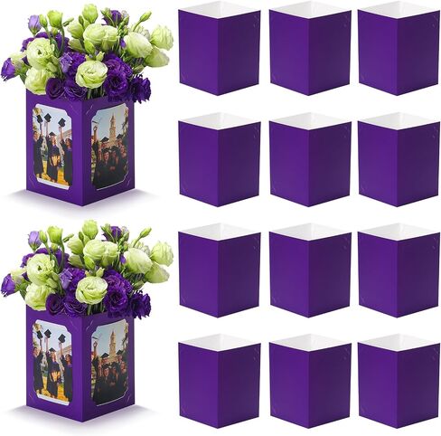 15 Pack Graduation Box Centerpieces for Table 6/7 Inch Photo Display，Picture Table Box Photo Props Frame for Grad Party Favors Birthday Wedding Dinner Party Graduation Decorations（Black） in Saudi Arabia