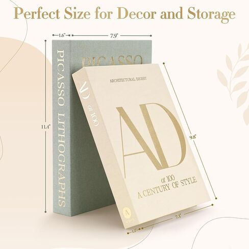 Decorative Books for Home Decor - Coffee Table Books Faux/Fake - Aesthetic Home Room Decor for Shelf Living Room Mantle TV Stand Entryway Office - Decorations for Home in Saudi Arabia
