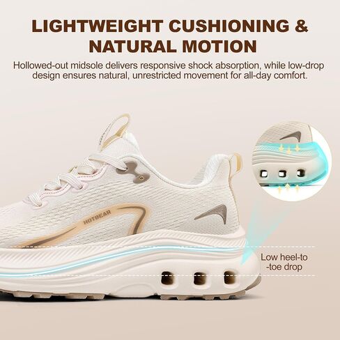 Women's Wide Toe Box Walking Tennis Shoes, Cushioned Arch Support Breathable Sneakers, Non-Slip Comfortable Footwear for Gym & Daily Wear in Saudi Arabia