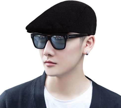 Men's Newsboy Cap Ivy Flat Cap Vintage Driver Hat Classic Irish Walking Cap in Saudi Arabia