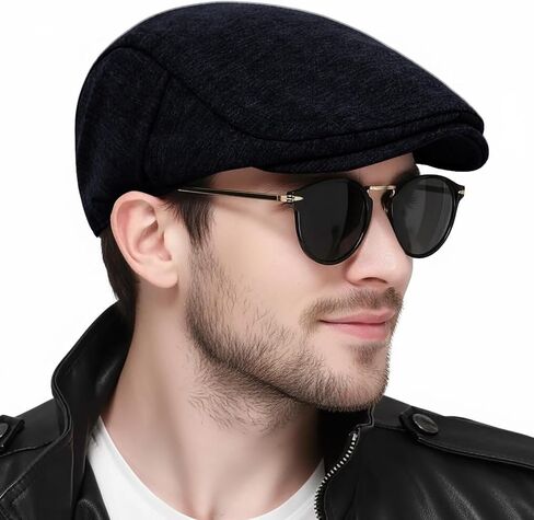 Men's Newsboy Cap Ivy Flat Cap Vintage Driver Hat Classic Irish Walking Cap in Saudi Arabia