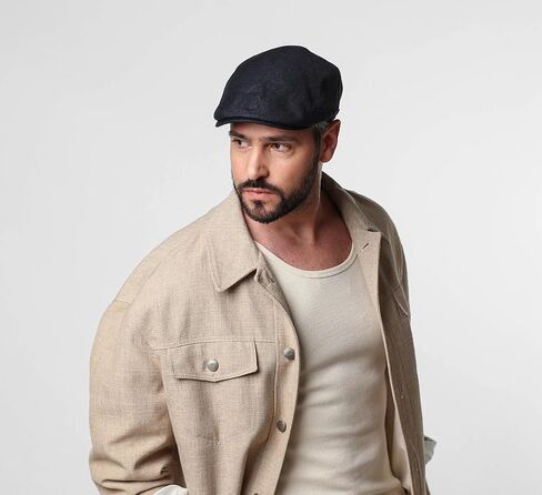 Gottmann Men's Jackson Linen Flat Cap in Kuwait