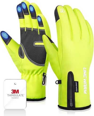 -10℉ Waterproof Winter Gloves Men, Touchscreen Fingers Snow Ski Gloves Women, 5-Layer Touch Screen Cold Weather Gloves in Saudi Arabia
