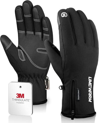 -10℉ Waterproof Winter Gloves Men, Touchscreen Fingers Snow Ski Gloves Women, 5-Layer Touch Screen Cold Weather Gloves in Saudi Arabia