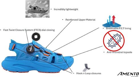 Mens Martlett Sandal - Lightweight and Adjustable Athletic Footwear for Outdoor, Walking, and Hiking in Saudi Arabia
