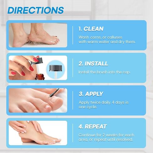 Aemerry Corn Removers for Toes Foot: Liquid Salicylic Acid 17% Corns Calluses Removal Extra Strength, Fast Acting Corn Remover for Feet Fingers. 30ml in Kuwait