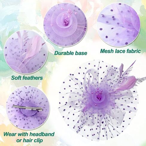 36 Pcs Tea Party Hats and Gloves Fascinators Hats for Women Pearl Necklaces Bracelets and Earrings for Vintage Derby Party Wedding Horse Racing Outfit Accessories in Kuwait