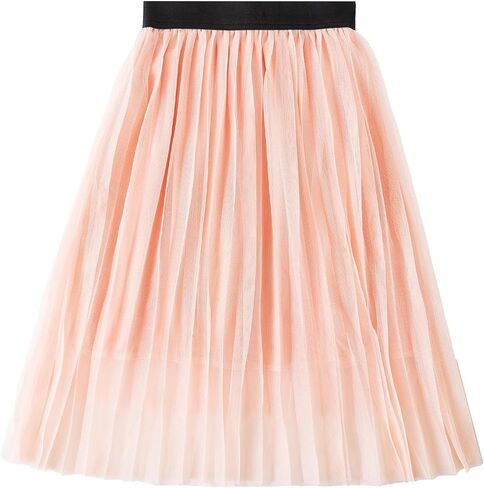 Jastore Girls Tulle Skirts A-line Mesh Skirt Long Tutu Skirts Dress Elastic Waist Tutu Skirt for Toddler Girls in Kuwait