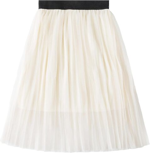Jastore Girls Tulle Skirts A-line Mesh Skirt Long Tutu Skirts Dress Elastic Waist Tutu Skirt for Toddler Girls in Kuwait