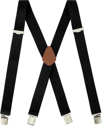 DecTwig Suspenders for Men - Heavy Duty Adjustable Men’s Suspenders with Sturdy Clips, X-Back for for Construction & Outdoor in Saudi Arabia