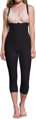 MARENA FBM Mid-Calf-Length Girdle-Padded Zippers & Suspenders-XS-BLK in Saudi Arabia