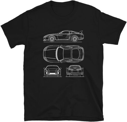 تي شيرت Sup ra رجالي من Sportscar Racing Cars Blueprint Grand Tourer تي شيرت للرجال in Saudi Arabia