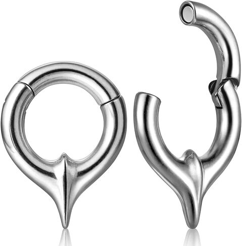 Casvort 2PCS هيبوالرجينيك دافئ شيك الأذن المقدسة الأوزان 316 الفولاذ المقاوم للصدأ الأذن الشماعات مقاييس المقابس لفص ممتد أزياء ثقب الجسم مجوهرات in Kuwait