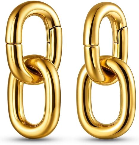 Casvort 2PCS هيبوالرجينيك دافئ شيك الأذن المقدسة الأوزان 316 الفولاذ المقاوم للصدأ الأذن الشماعات مقاييس المقابس لفص ممتد أزياء ثقب الجسم مجوهرات in Kuwait