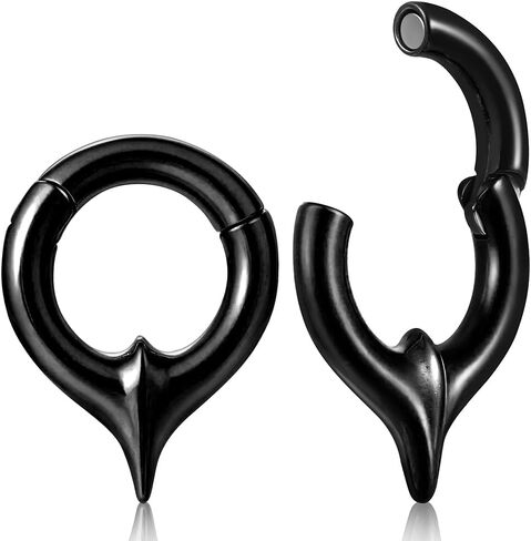 Casvort 2PCS هيبوالرجينيك دافئ شيك الأذن المقدسة الأوزان 316 الفولاذ المقاوم للصدأ الأذن الشماعات مقاييس المقابس لفص ممتد أزياء ثقب الجسم مجوهرات in Kuwait