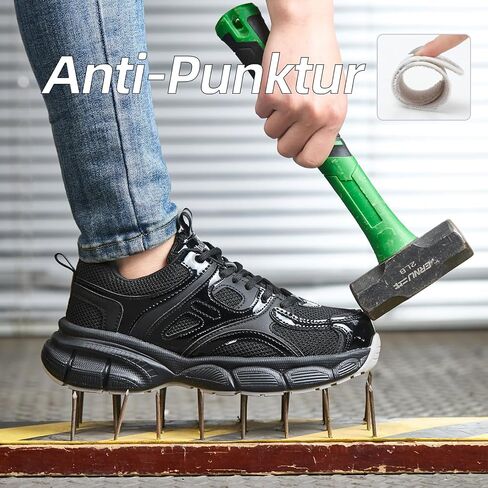 Ruivina Steel Toe Shoes for Women Non Slip Wide Indestructible Work Safety Shoe Lightweight Puncture Proof Sneakers in Saudi Arabia