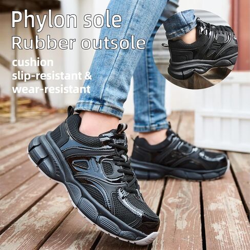 Ruivina Steel Toe Shoes for Women Non Slip Wide Indestructible Work Safety Shoe Lightweight Puncture Proof Sneakers in Saudi Arabia