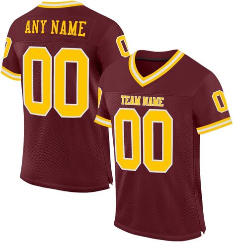 Custom Men Women Youth Kid College Football Jersey Uniform Athletic Sports Shirt Personalized Name Number and Logo in Kuwait