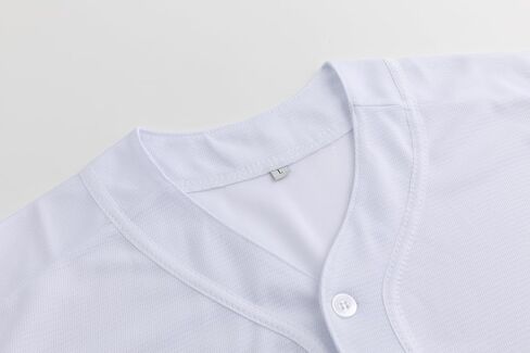 Mens Baseball Jersey Button Down Short Sleeve Solid Blank Casual Sports Uniform Shirt for Men and Women in Kuwait