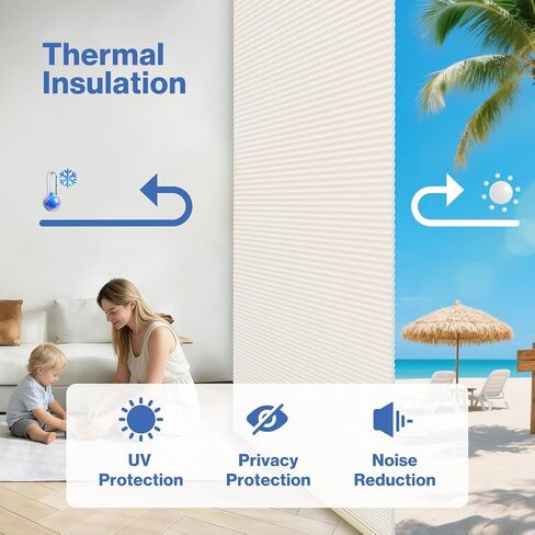 No Drill Cellular Shades, Sage Custom Size Cordless Light Filtering Pull Down Pleated Honeycomb Blind Thermal Insulated Easy Install for Indoor Window Bedroom Living Room Kitchen Door in Saudi Arabia