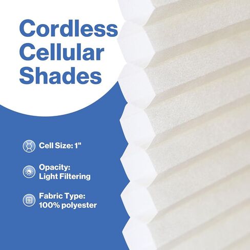 No Drill Cellular Shades, Sage Custom Size Cordless Light Filtering Pull Down Pleated Honeycomb Blind Thermal Insulated Easy Install for Indoor Window Bedroom Living Room Kitchen Door in Saudi Arabia