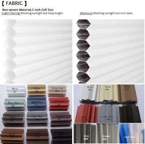 KARLLEO Trapezoid Honeycomb Blinds and Shades, Irregular Cellular Curtains for Windows 20240710 in Kuwait