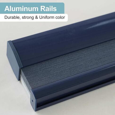 Cordless Blackout Cellular Shades, Custom Size Dark Blue Pull Down Honeycomb Window Blinds Inside Outside Mount Custom Thermal Insulated for Home Office Bedroom Living Room Kitchen in Kuwait
