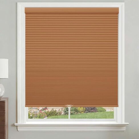 Cordless Blackout Cellular Shades, Custom Size Dark Blue Pull Down Honeycomb Window Blinds Inside Outside Mount Custom Thermal Insulated for Home Office Bedroom Living Room Kitchen in Saudi Arabia
