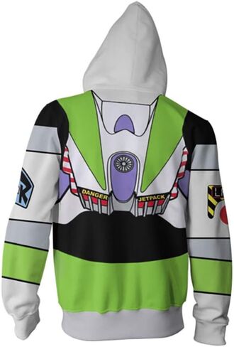 Woody Costume Adult Buzz Astronaut Ranger 3D Printed Anime Cartoon Cowboy Jacket Zipper sweatshirt halloween Cosplay in Kuwait