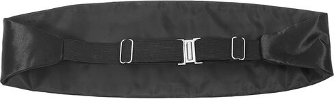 Abaodam Men’S Black Tuxedo Cummerbund Formal Waistband Solid Color Corset Suit Accessory for Evening and Wedding Events in Kuwait