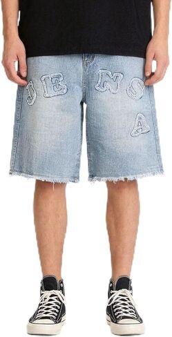 Men's Denim Shorts - Classic Fit Jean Shorts with Zipper Fly, Casual Summer Shorts for Men in Kuwait