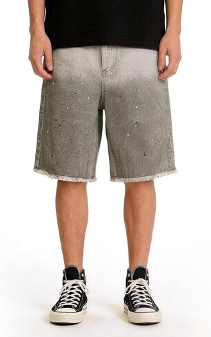 Men's Denim Shorts - Classic Fit Jean Shorts with Zipper Fly, Casual Summer Shorts for Men in Kuwait